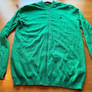 NWOT Kelly Green Boys Spring Cotton Cardigan Sweater Size 13-14